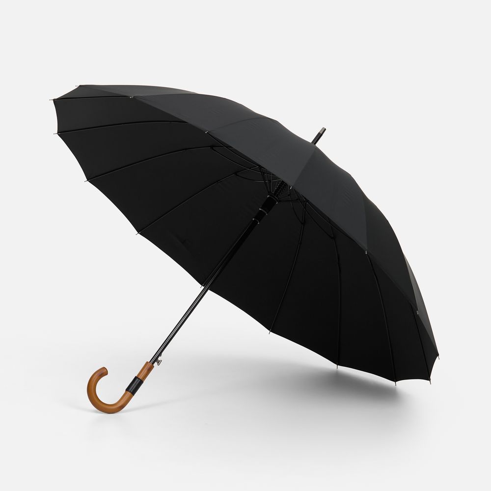 картинка Зонт-трость Cloudfall, черный от магазина