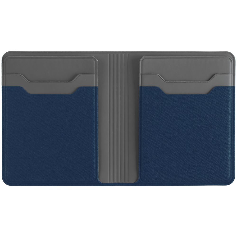 картинка Картхолдер с отделением для купюр Dual, синий от магазина