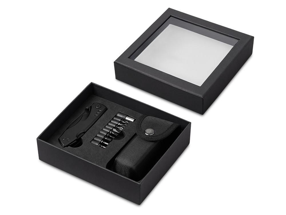 картинка Универсальный мультитул с битами в подарочной упаковке с окном Шэйп от магазина