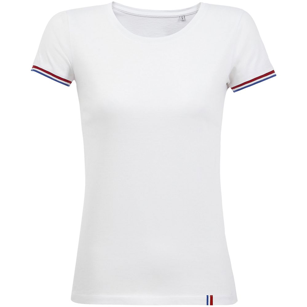 картинка Футболка женская Rainbow Women, белая с ярко-синим от магазина