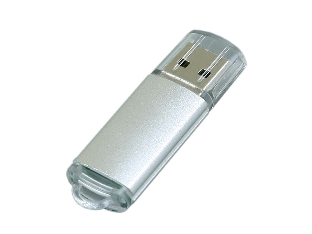 картинка USB 2.0- флешка на 16 Гб с прозрачным колпачком от магазина
