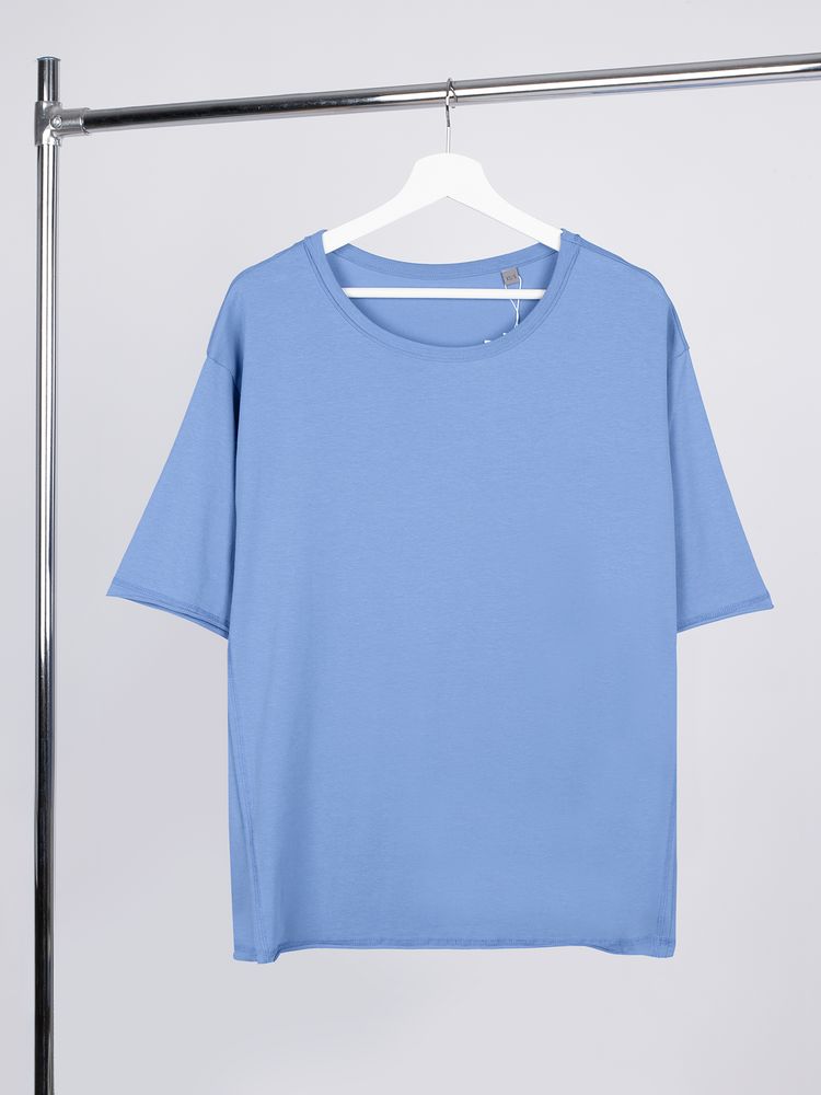 картинка Футболка оверсайз унисекс Vozduh, синяя от магазина