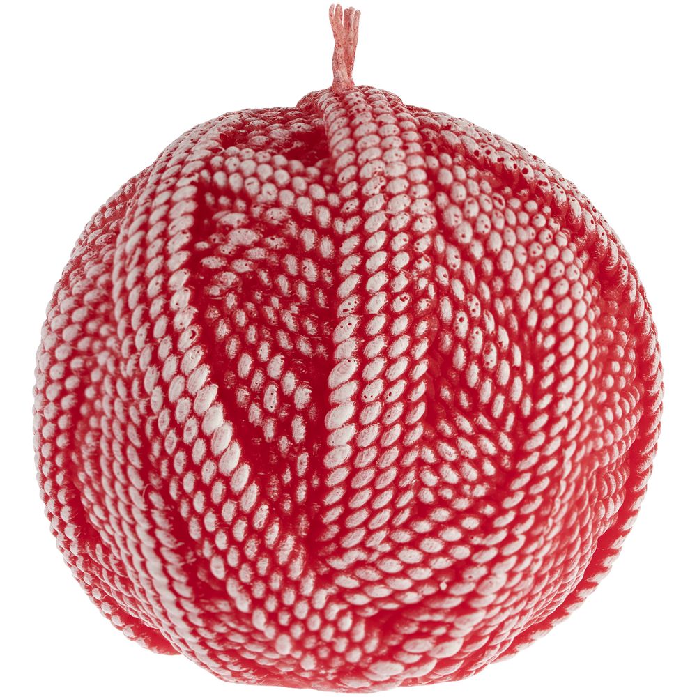 картинка Свеча Kniteam, клубок, красный от магазина