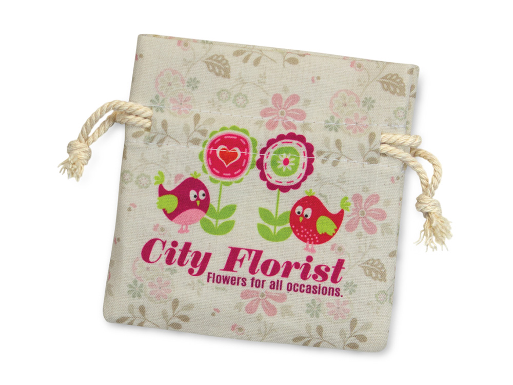 картинка Мешочек подарочный малый с возможностью полноцветной печати от магазина