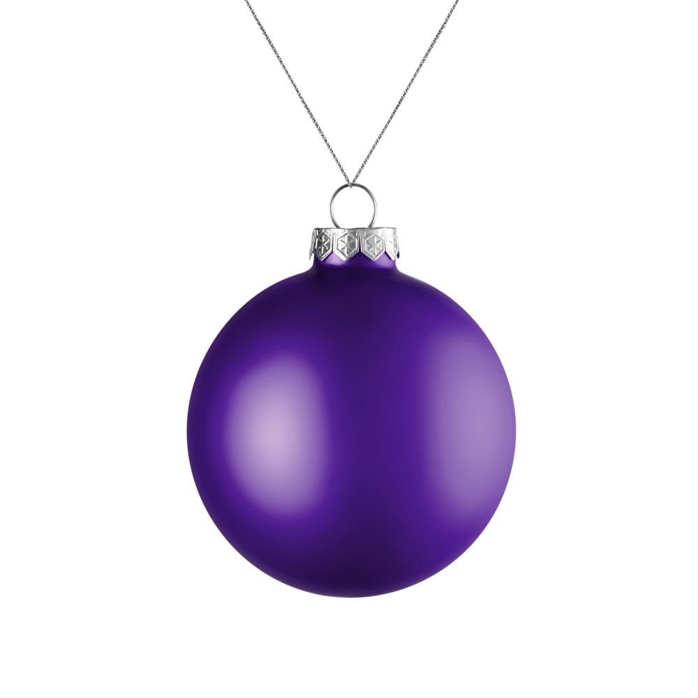 картинка Елочный шар Finery Matt, 8 см, матовый фиолетовый от магазина