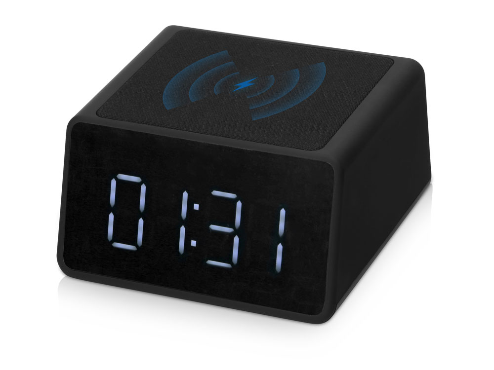 картинка Беспроводная колонка с часами и функцией беспроводной зарядки Sentry от магазина