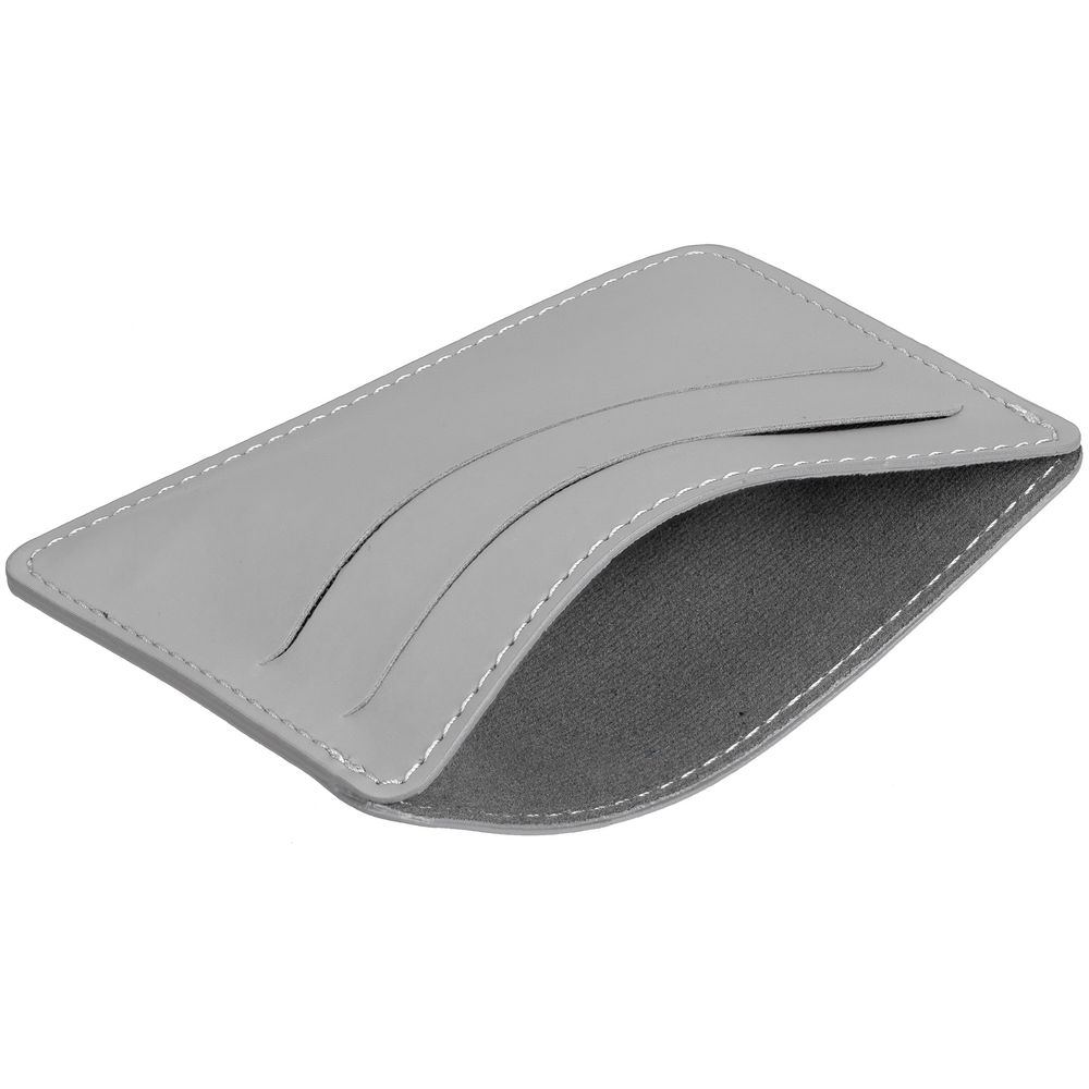 картинка Чехол для карточек Shall Simple, серый от магазина