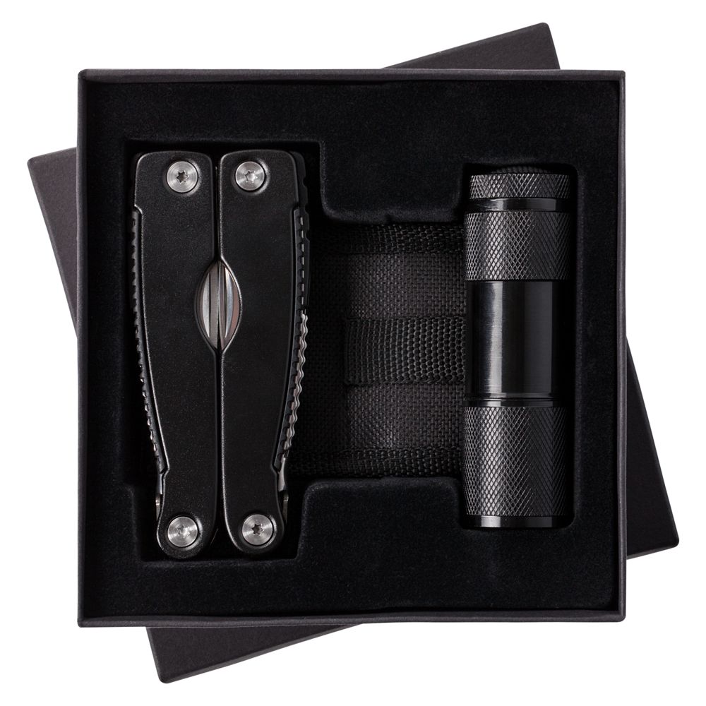 картинка Набор Handmaster: фонарик и мультитул, черный от магазина