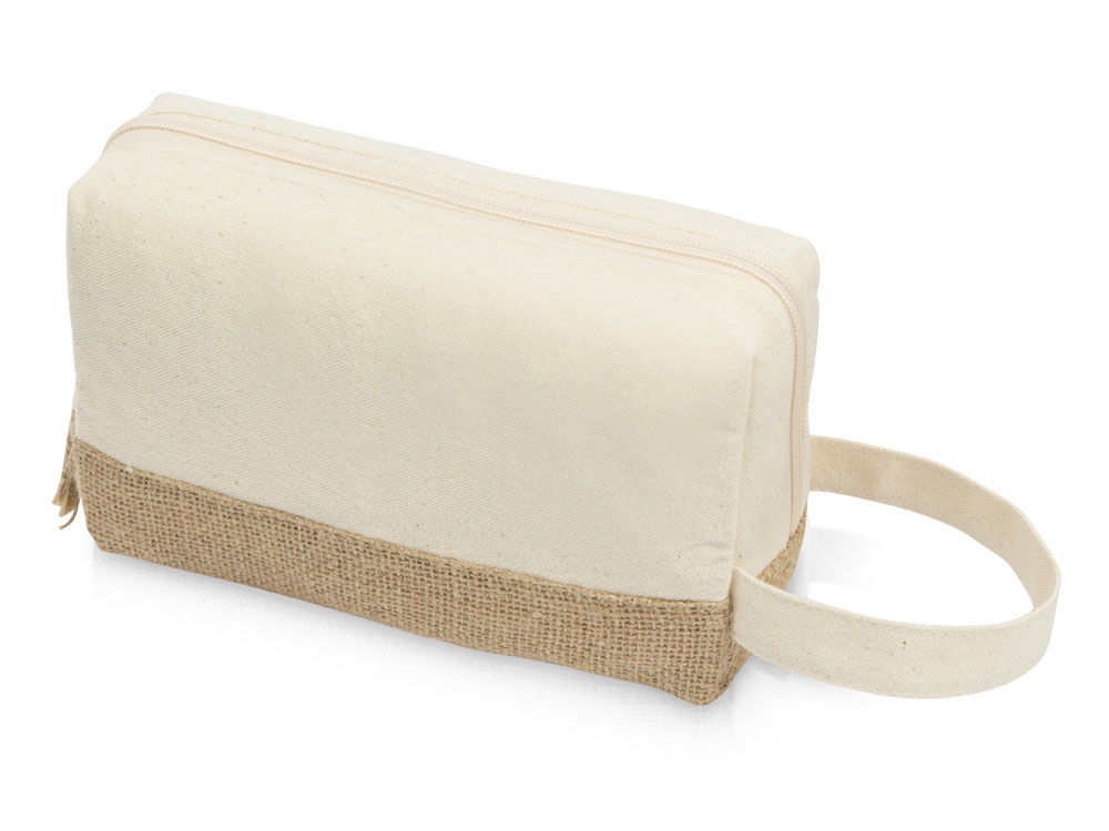 картинка Косметичка Jute с ручкой из хлопка и джута от магазина