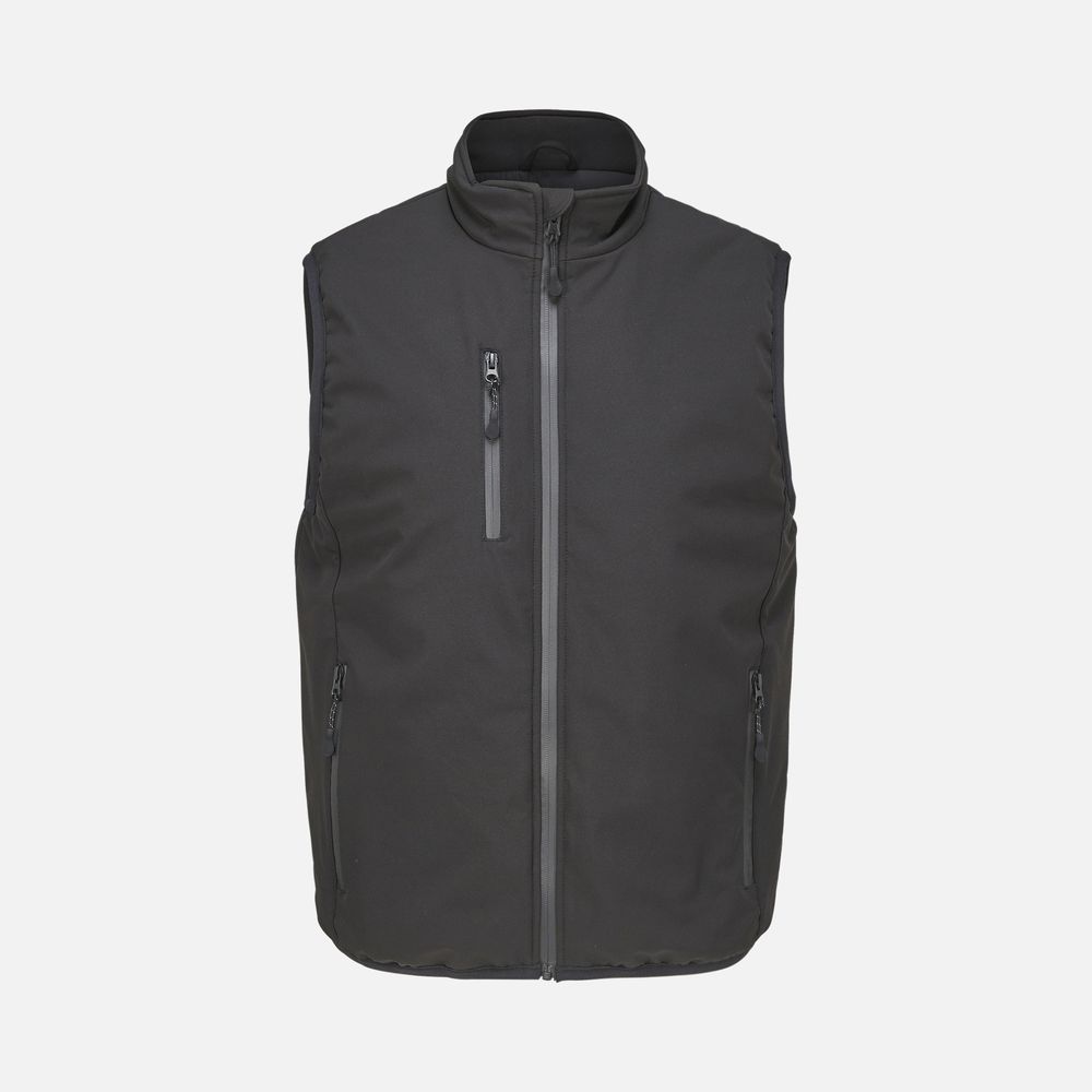 картинка Жилет софтшелл унисекс Falcon BW, черный от магазина