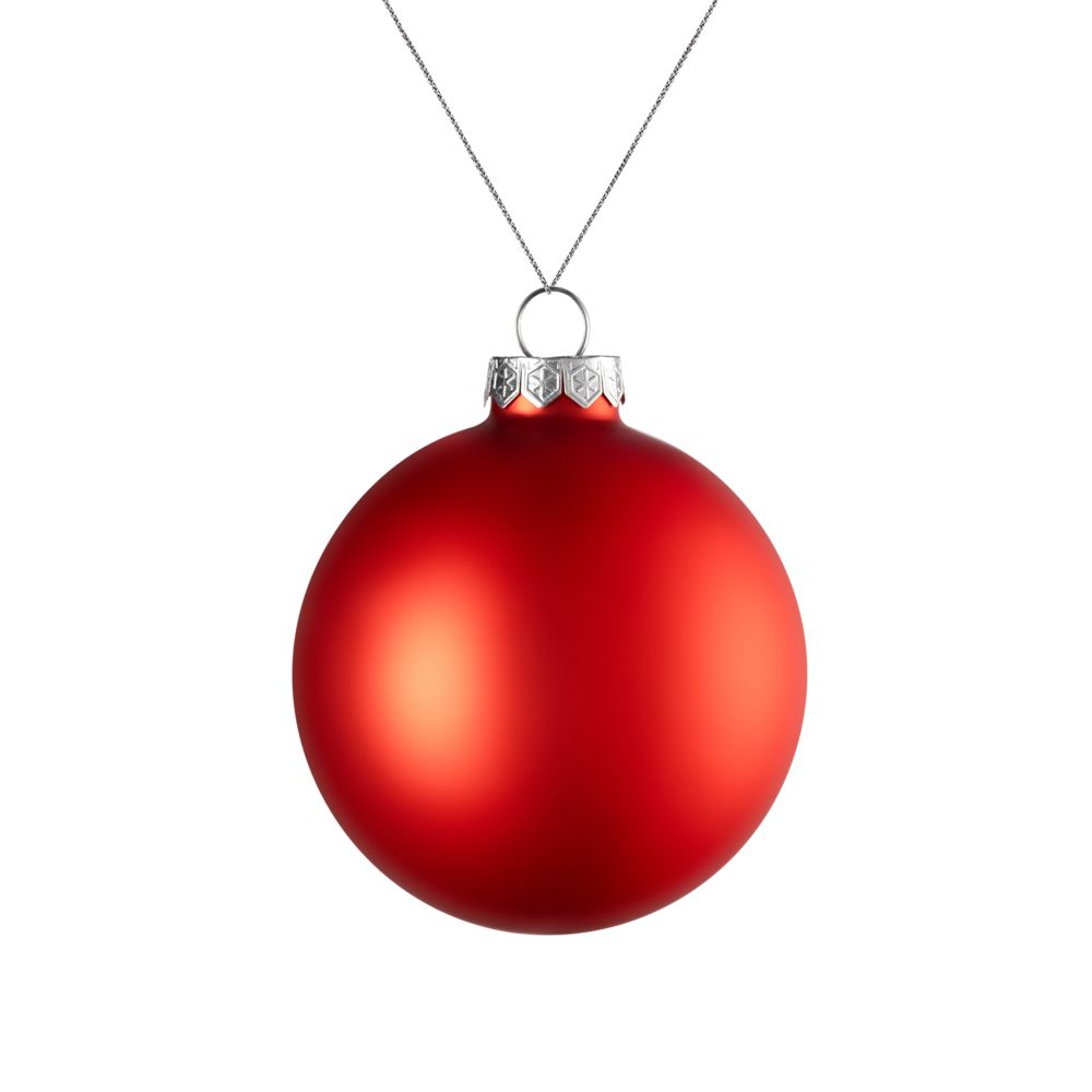 картинка Елочный шар Finery Matt, 8 см, матовый красный от магазина