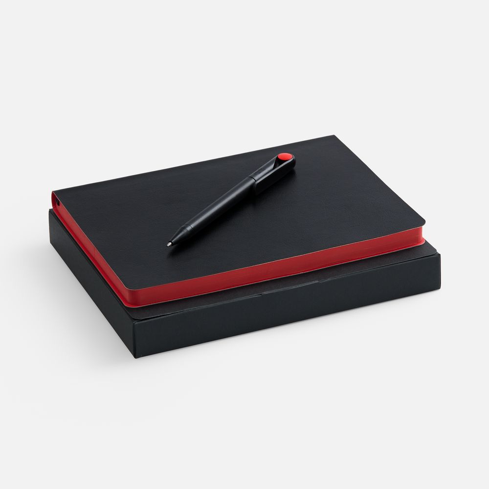 картинка Набор Doppio, черный с красным от магазина