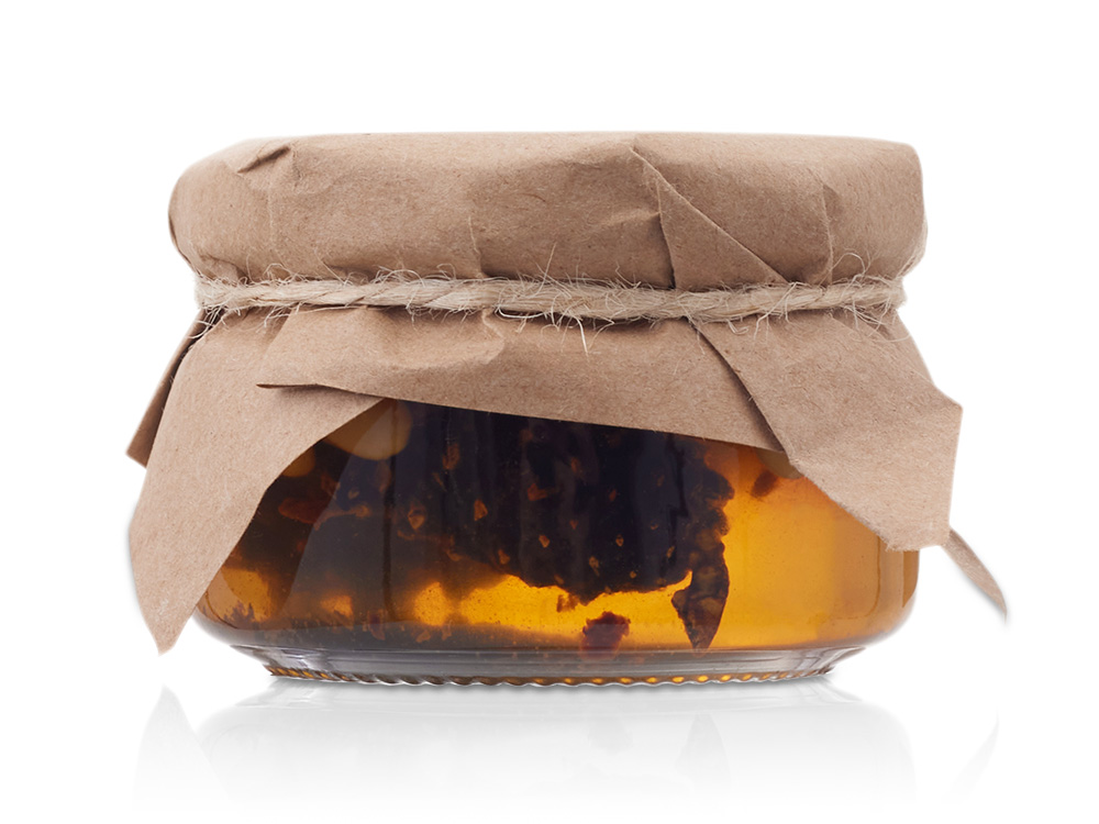 картинка Мед с сосновыми шишками и кедровыми орехами от магазина