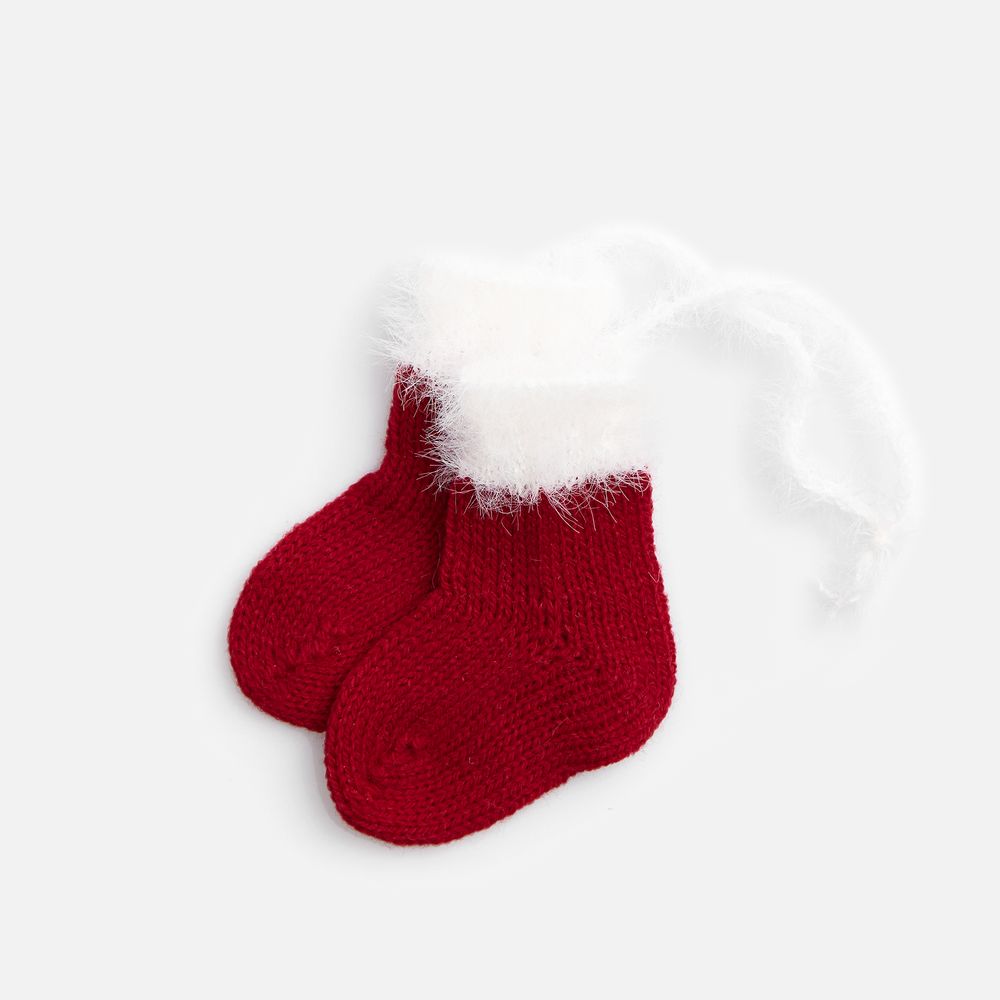 картинка Подвеска на елку «Вьюшка», носочки, красная от магазина