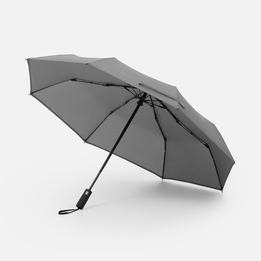 картинка Зонт складной Tyre, серый от магазина