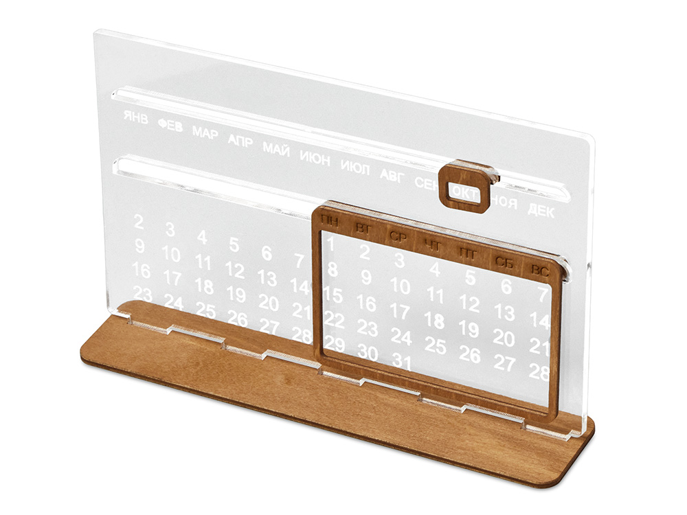 картинка Вечный календарь из акрила Evermore от магазина