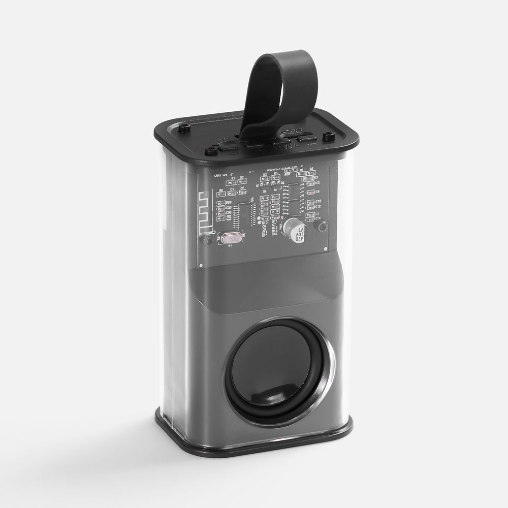 картинка Bluetooth-колонка с подсветкой Groove, серая от магазина