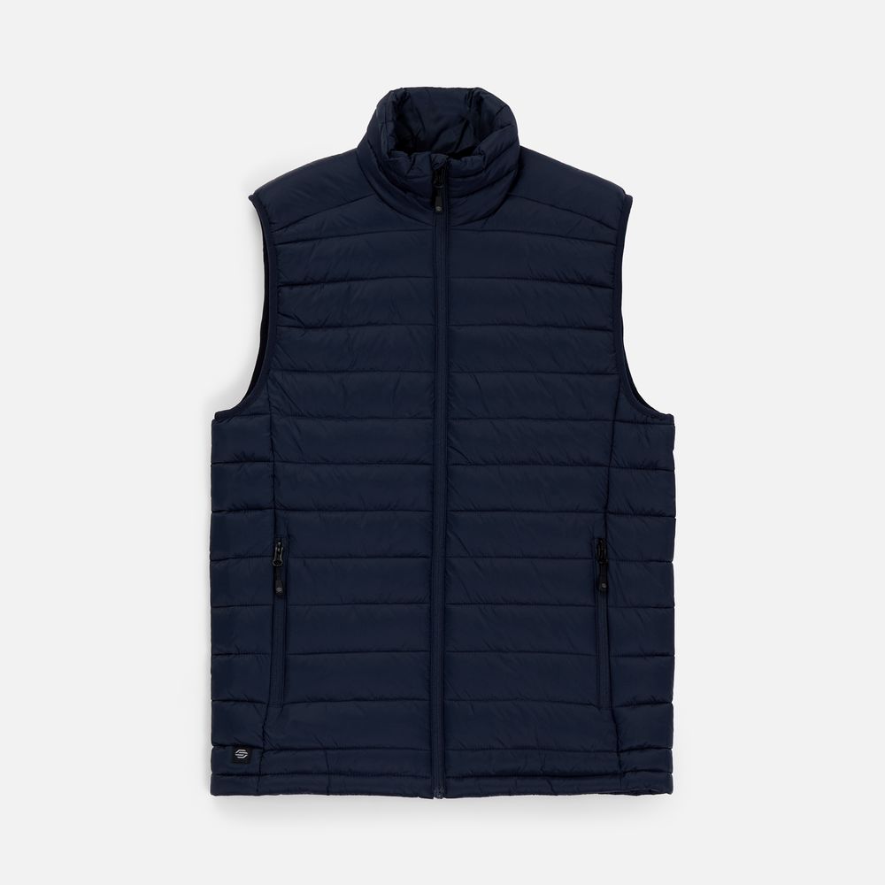 картинка Жилет компактный мужской Stavanger, темно-синий с серым (navy) от магазина