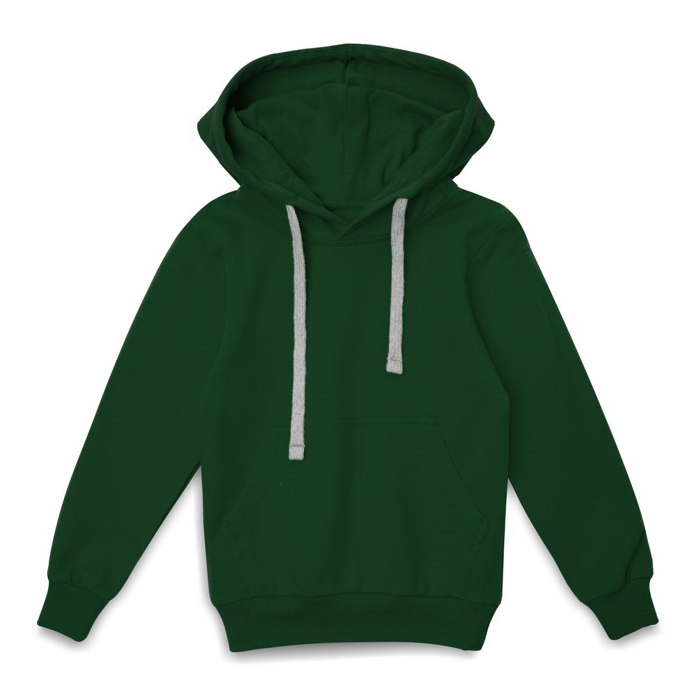картинка Толстовка с капюшоном детская Kirenga Kids, темно-зеленая от магазина