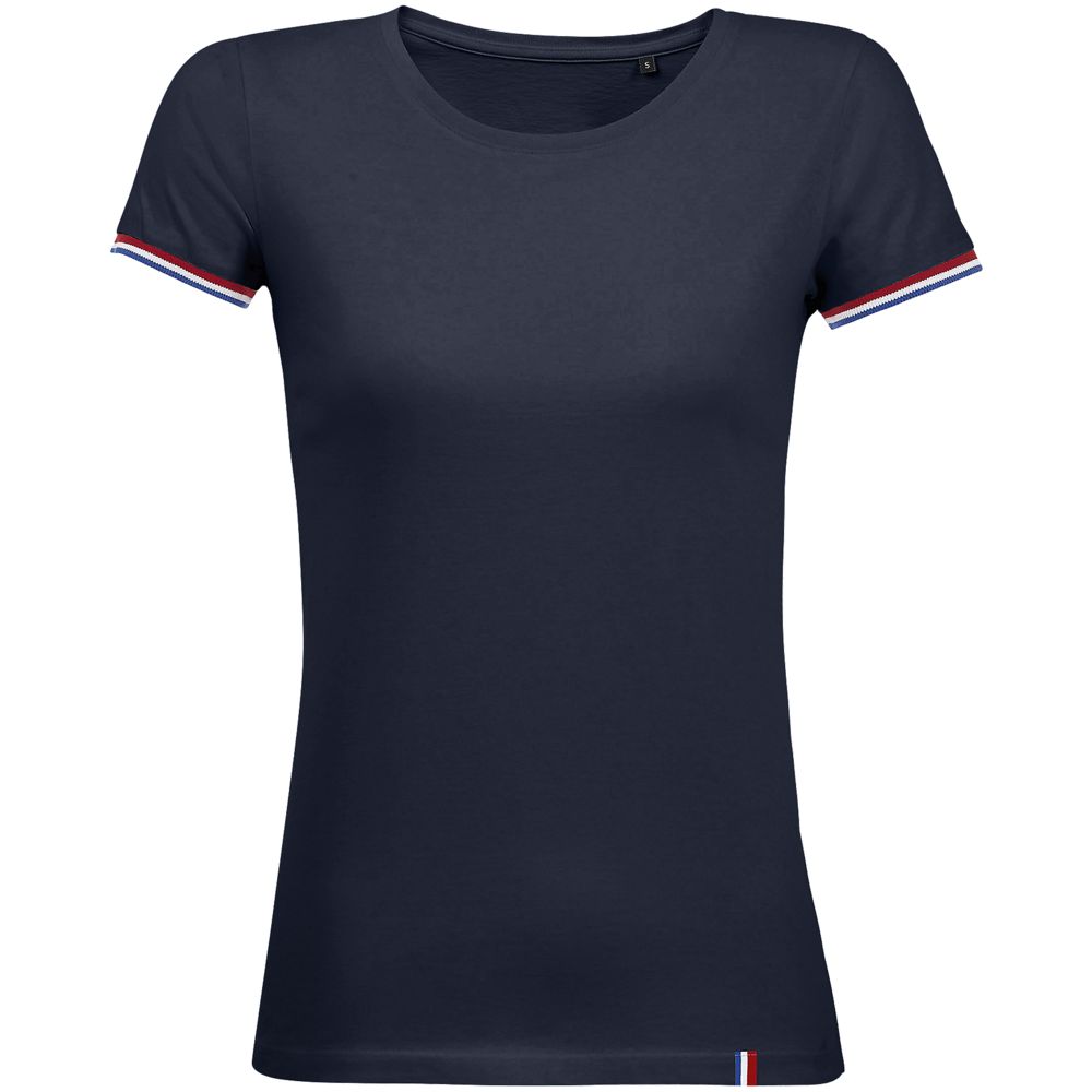 картинка Футболка женская Rainbow Women, темно-синяя с ярко-синим от магазина