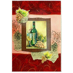картинка Открытка поздравительная  "ВИНО" 11,5х17,5 см от магазина