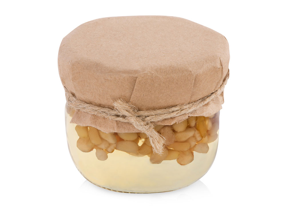 картинка Мед с кедровыми орешками от магазина