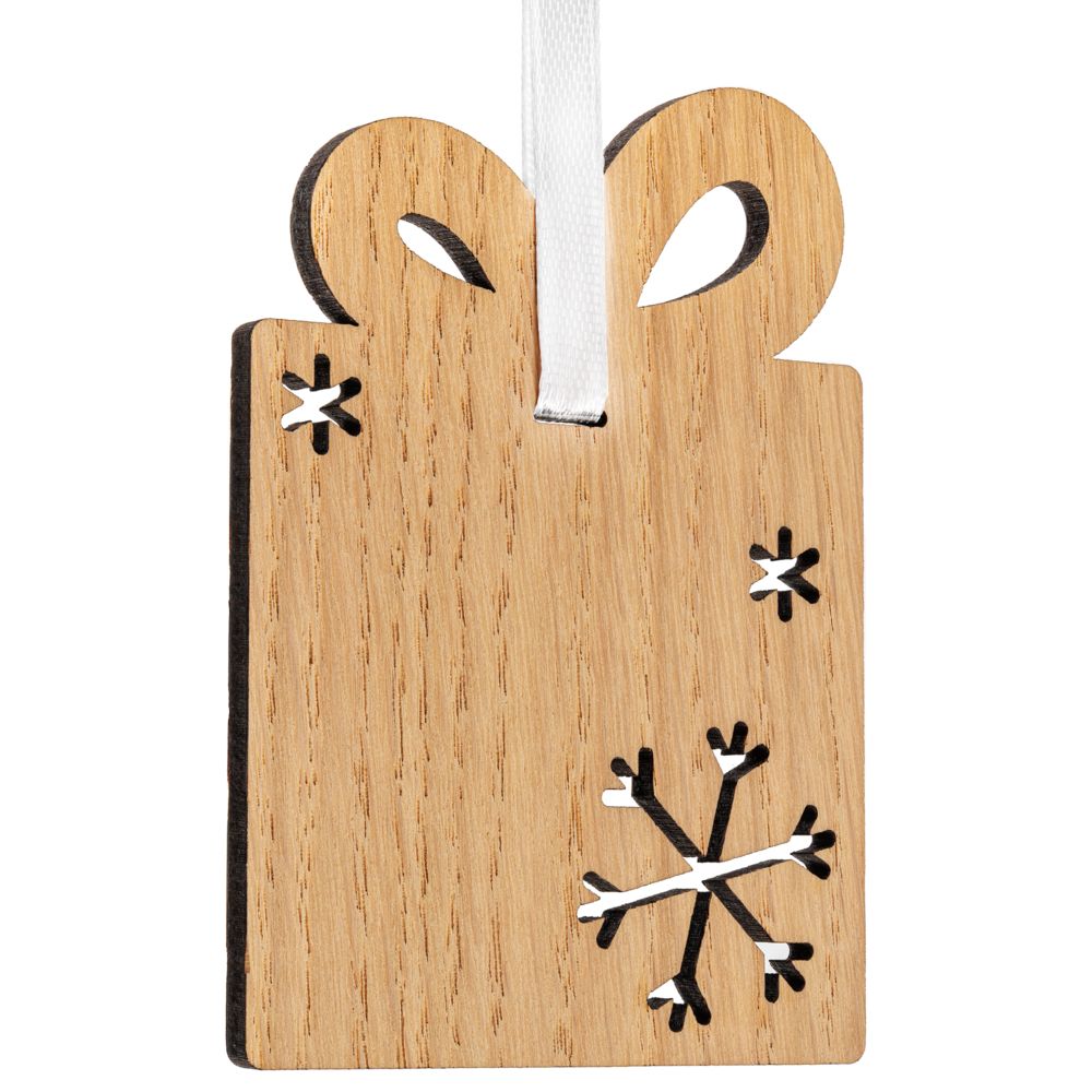 картинка Деревянная подвеска Christmate, подарок от магазина